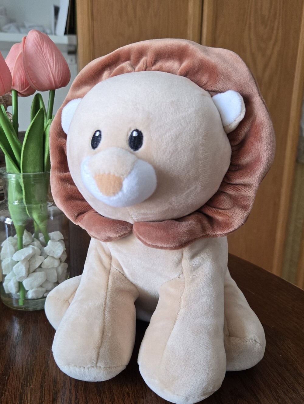 Ty Baby Bouncer Lion 8" Soft Squishy Plush Beanbag Stuffed Animal Toy Brown Tan